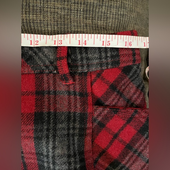 Vintage Eddie Bauer Plaid Tartan Wool Academia Mini Skirt Fall Winter Size 10 - Picture 9 of 10